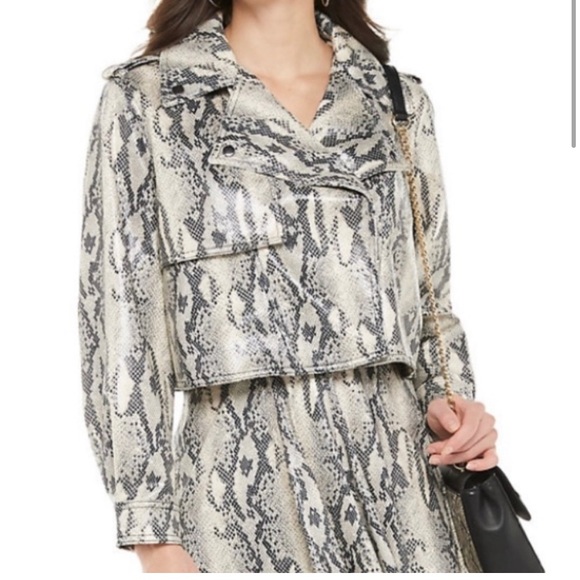 Jennifer Lopez Faux Leather Jacket - Picture 1 of 5